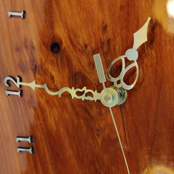 Wall Decor Vintage Handcrafted Redwood Burl Wood Clock Poshmark
